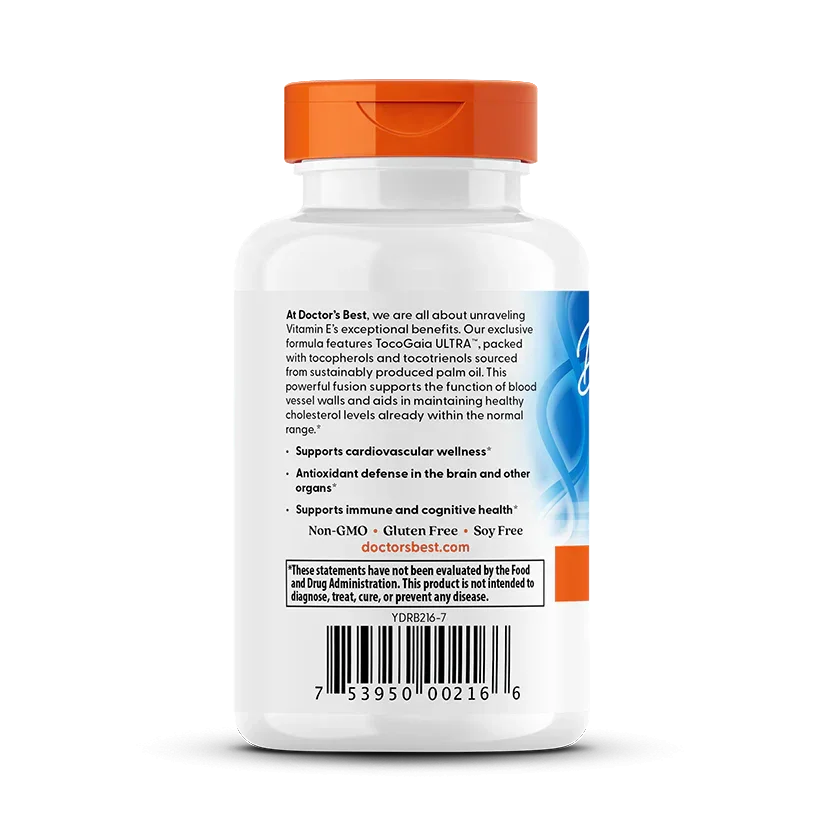 Vitamine E volledig spectrum EVNol SupraBio® supplement in verpakking