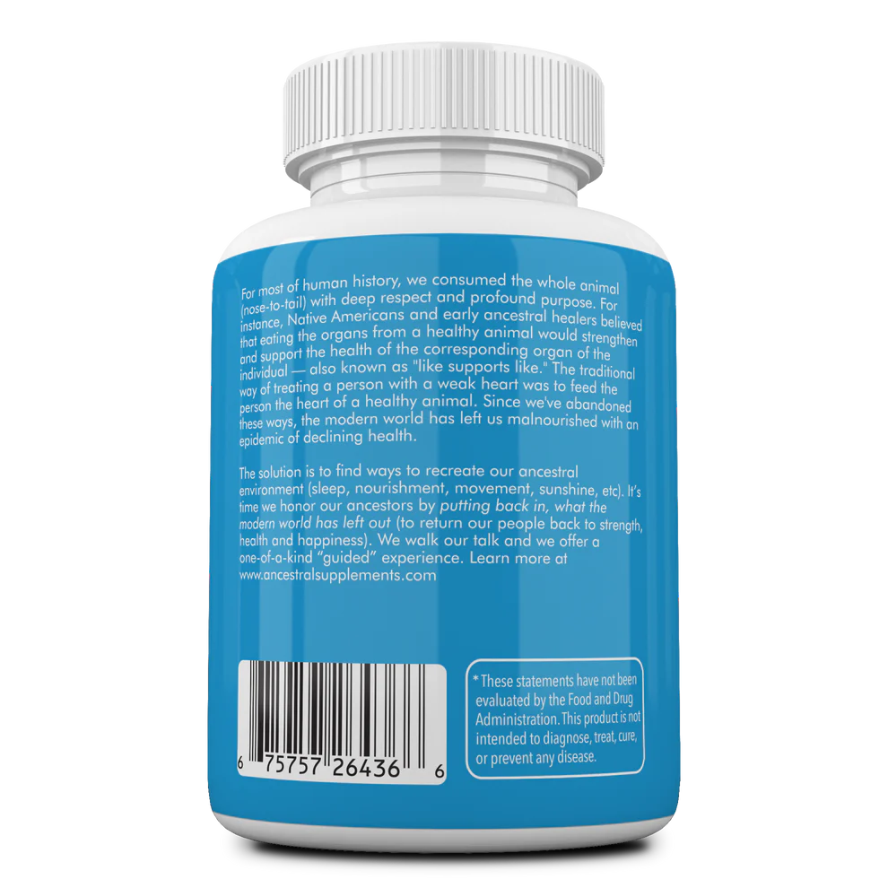 Grass-Fed Bovine Lung - 180 capsules