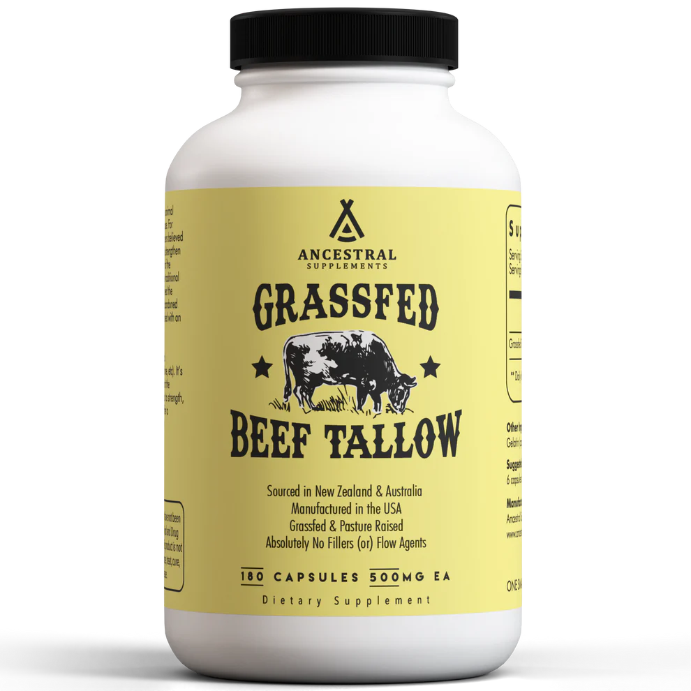 Grass-Fed Bovine Tallow - 180 capsules