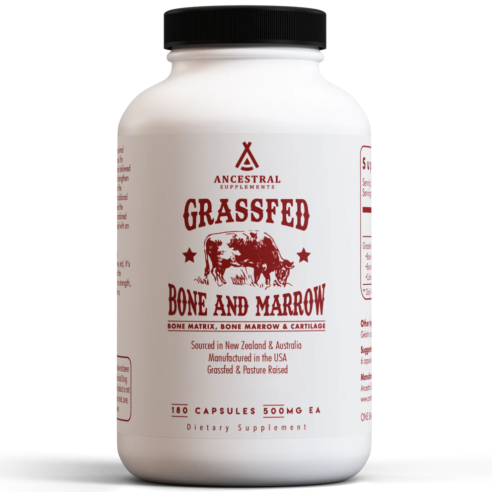 Grass-Fed Bovine Bone Marrow - 180 capsules