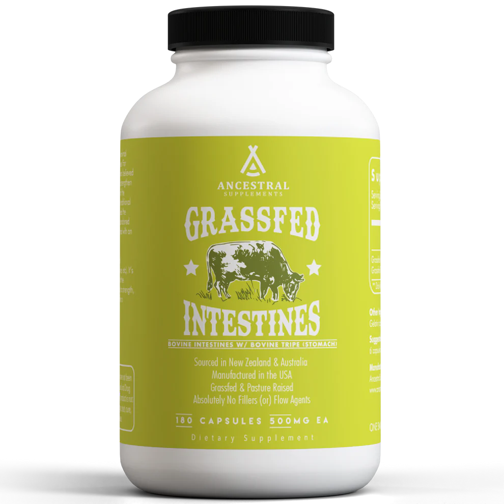 Grass-Fed Bovine Intestines - 180 capsules