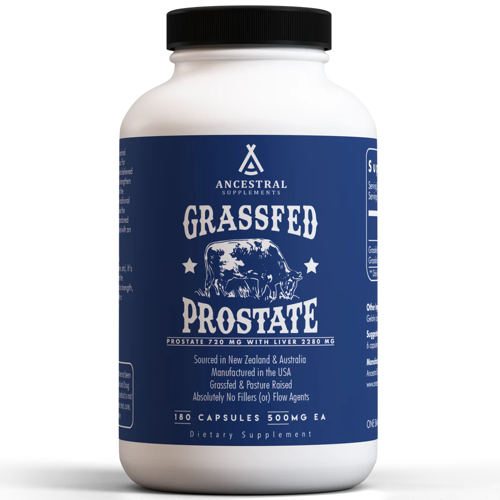 Grass-Fed Bovine Prostate - 180 capsules
