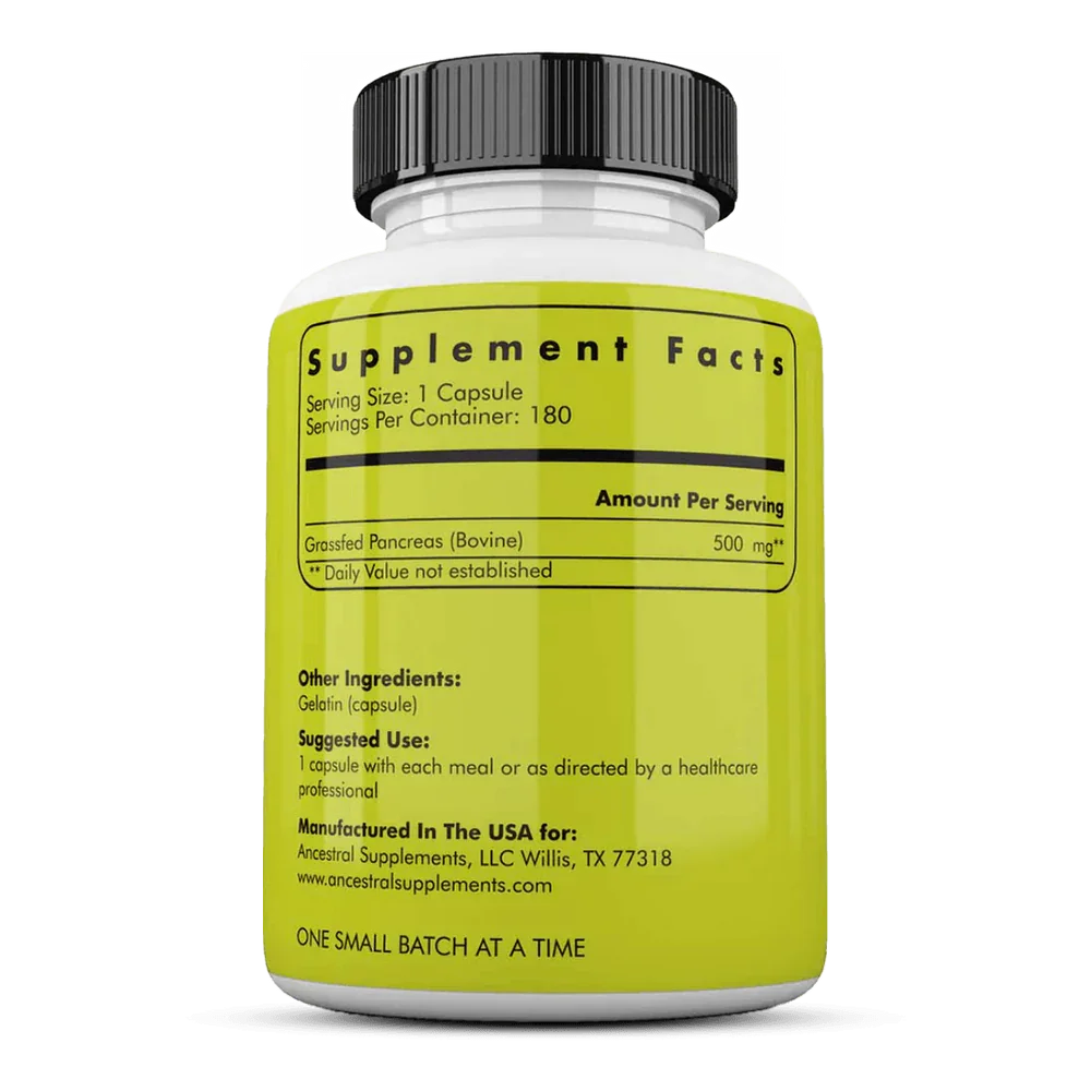 Grass-Fed Beef Pancreas