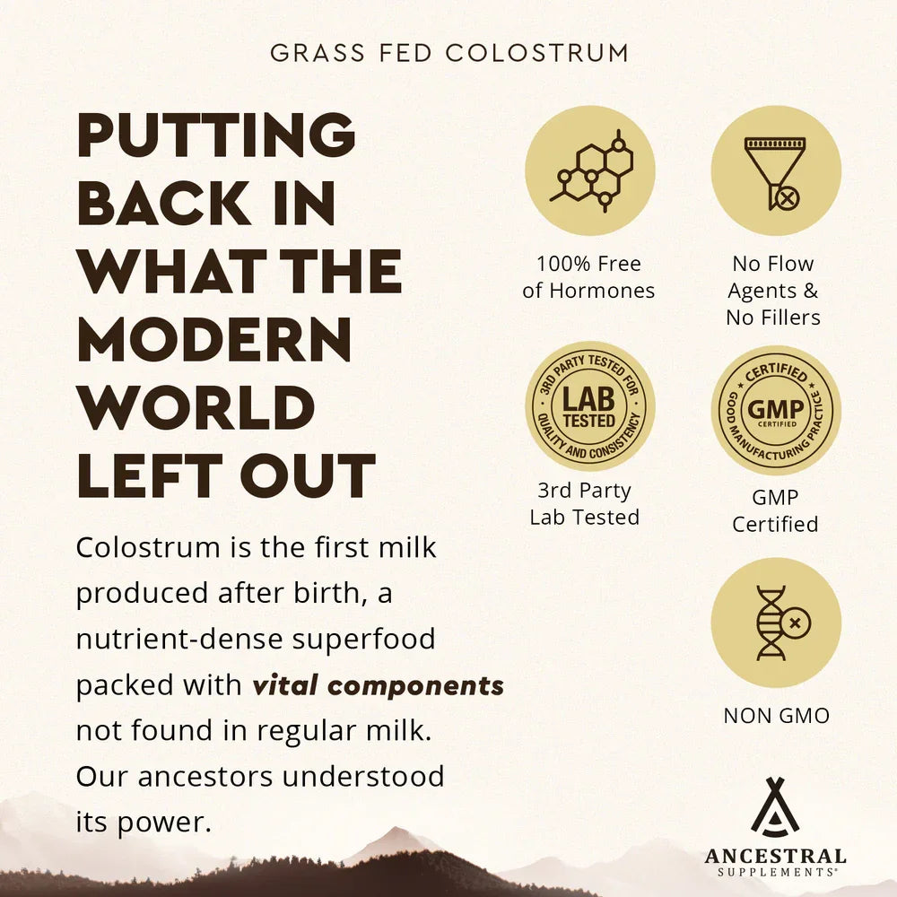 Grass-Fed Beef Colostrum - 119 grams jar