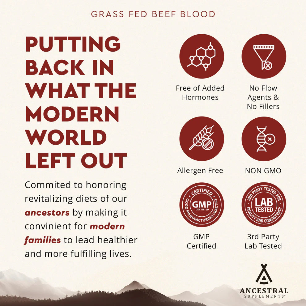 Blood - Grassfed - 180 capsules