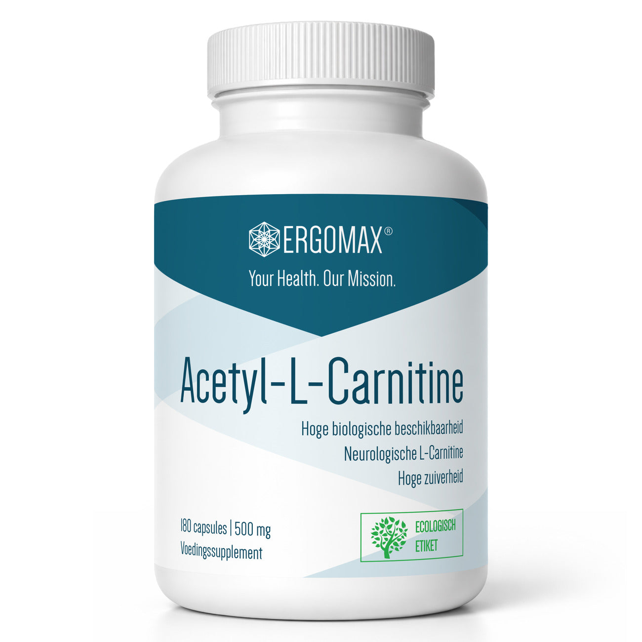 Acetyl-L-carnitine - 180 capsules van Ergomax, voedingssupplement.