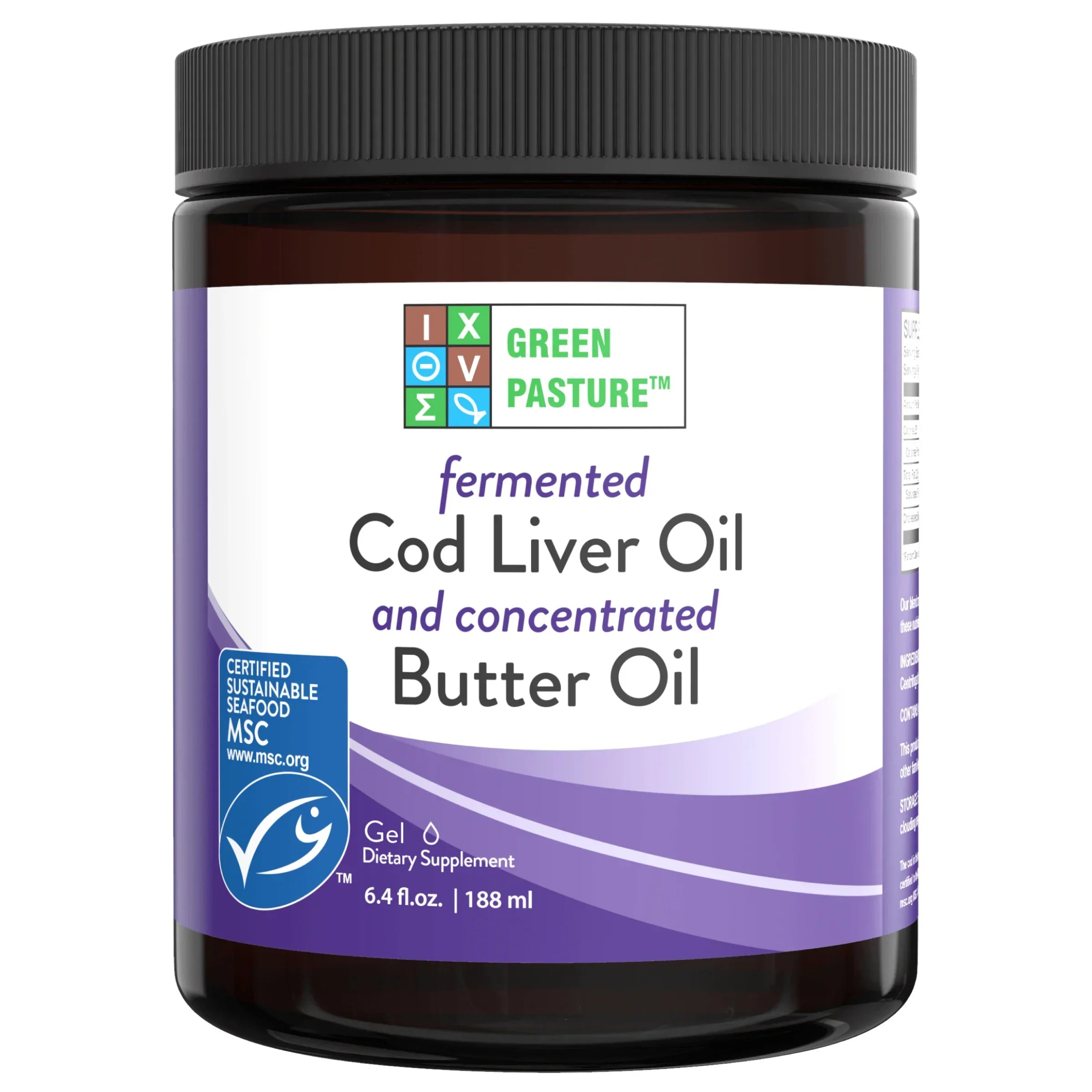 Fermented Cod Liver Oil / Butter Oil Blend - Gel