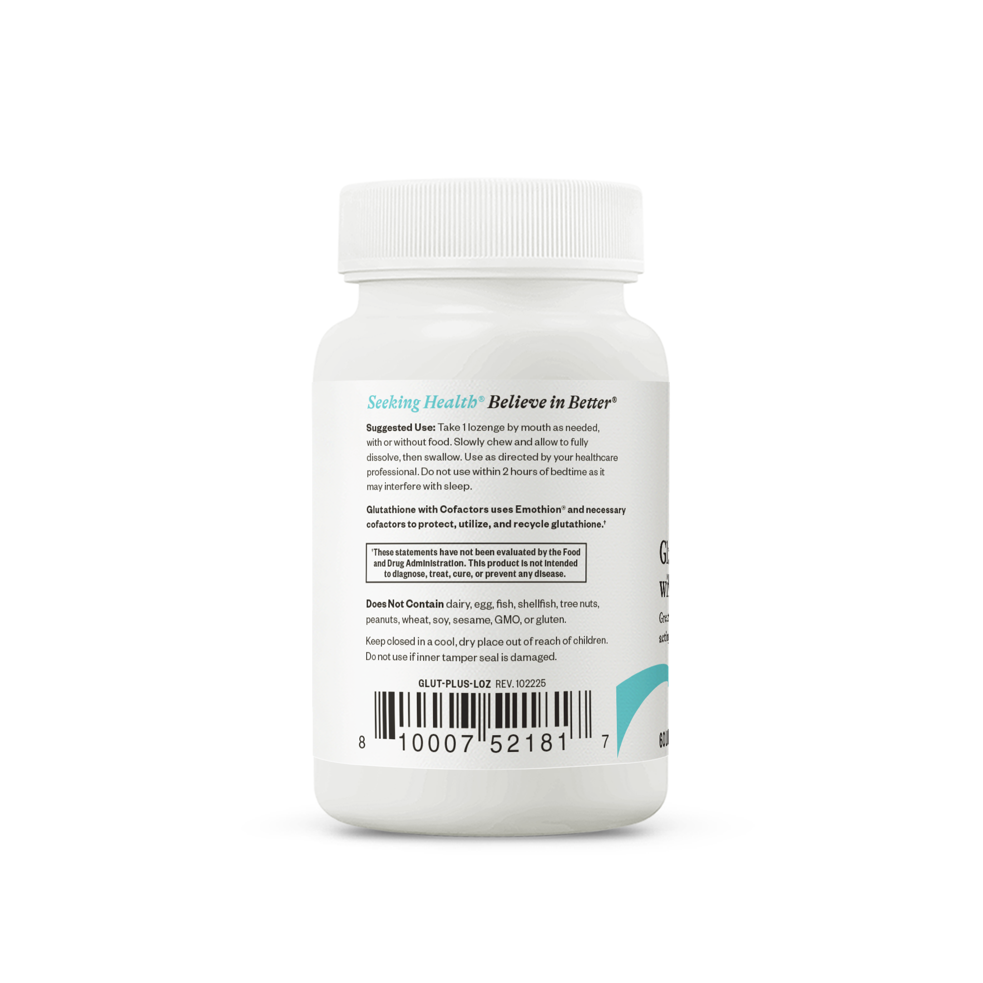 Glutathione with Cofactors - 60 zuigtabletten