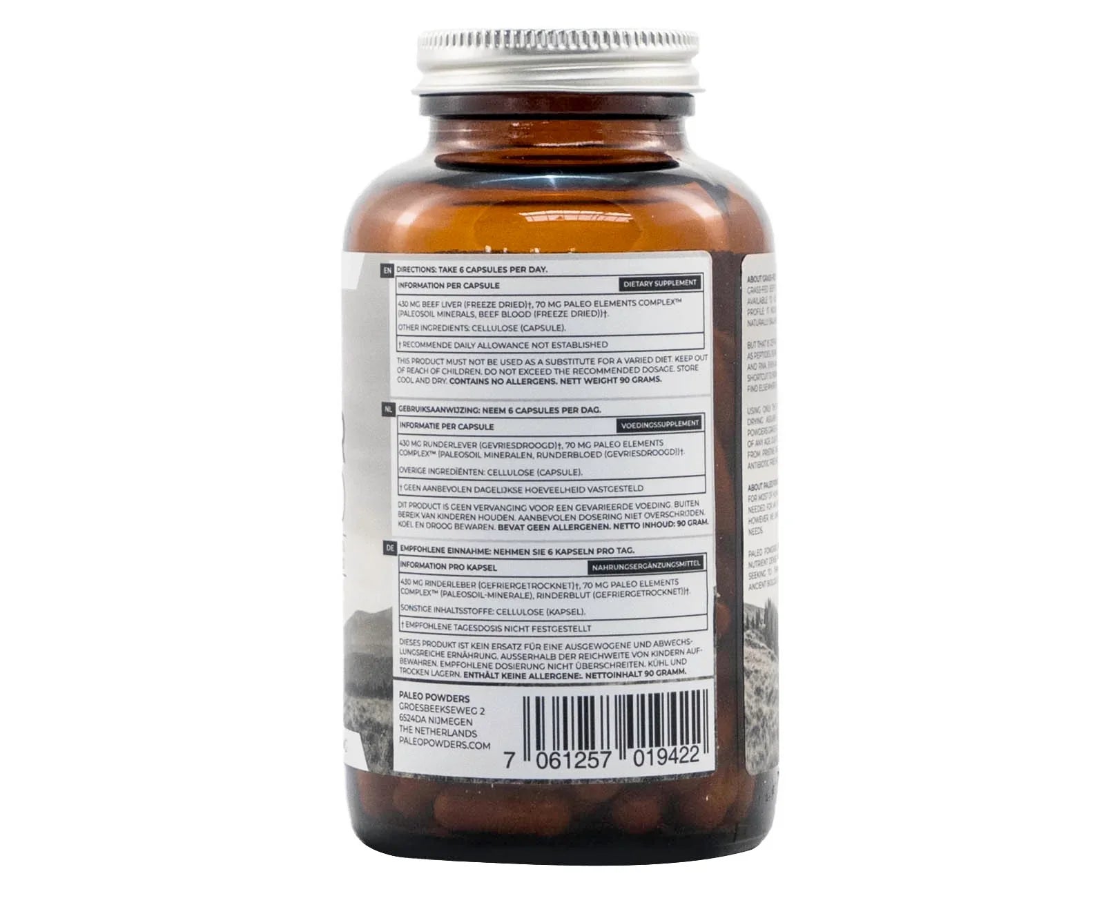 Beef Liver - Grass-Fed - 180 capsules