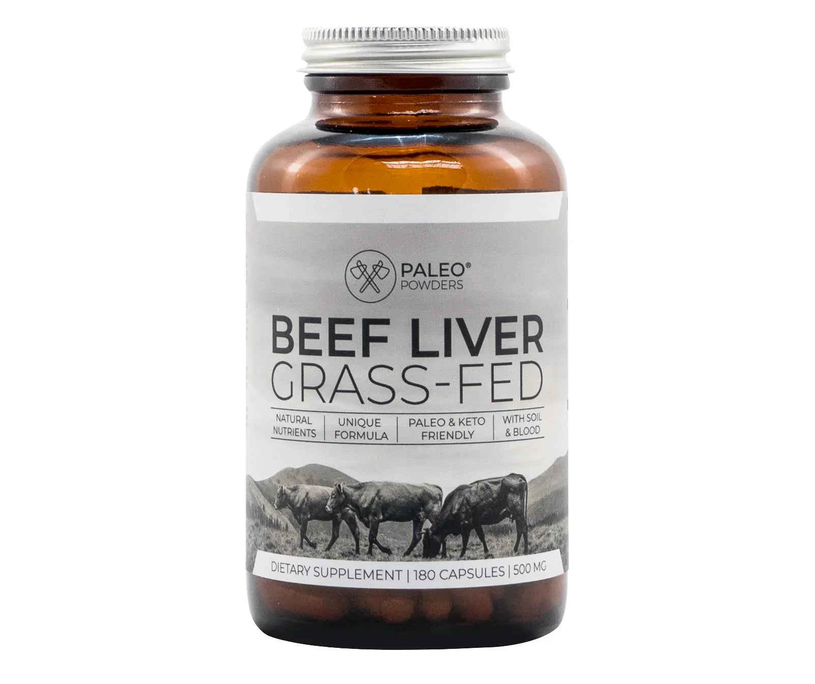 Beef Liver - Grass-Fed - 180 capsules