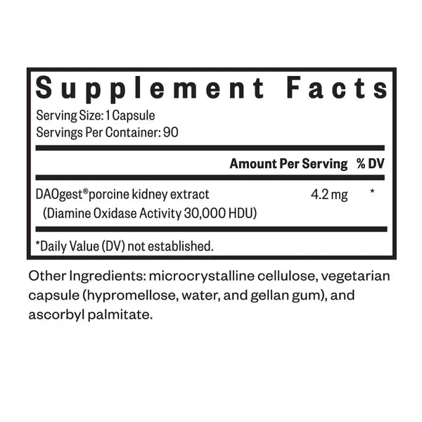 DAO enzyme - 90 capsules