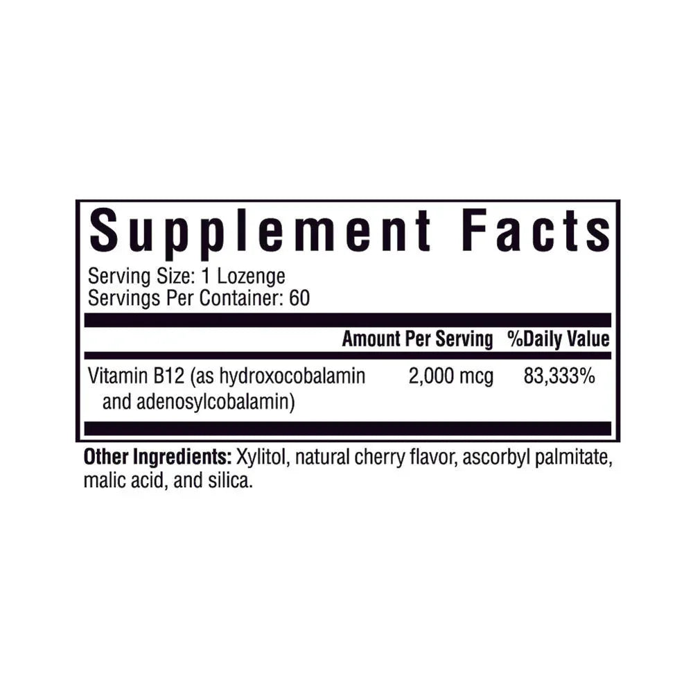 Hydroxo Adeno B12 - 60 lozenges