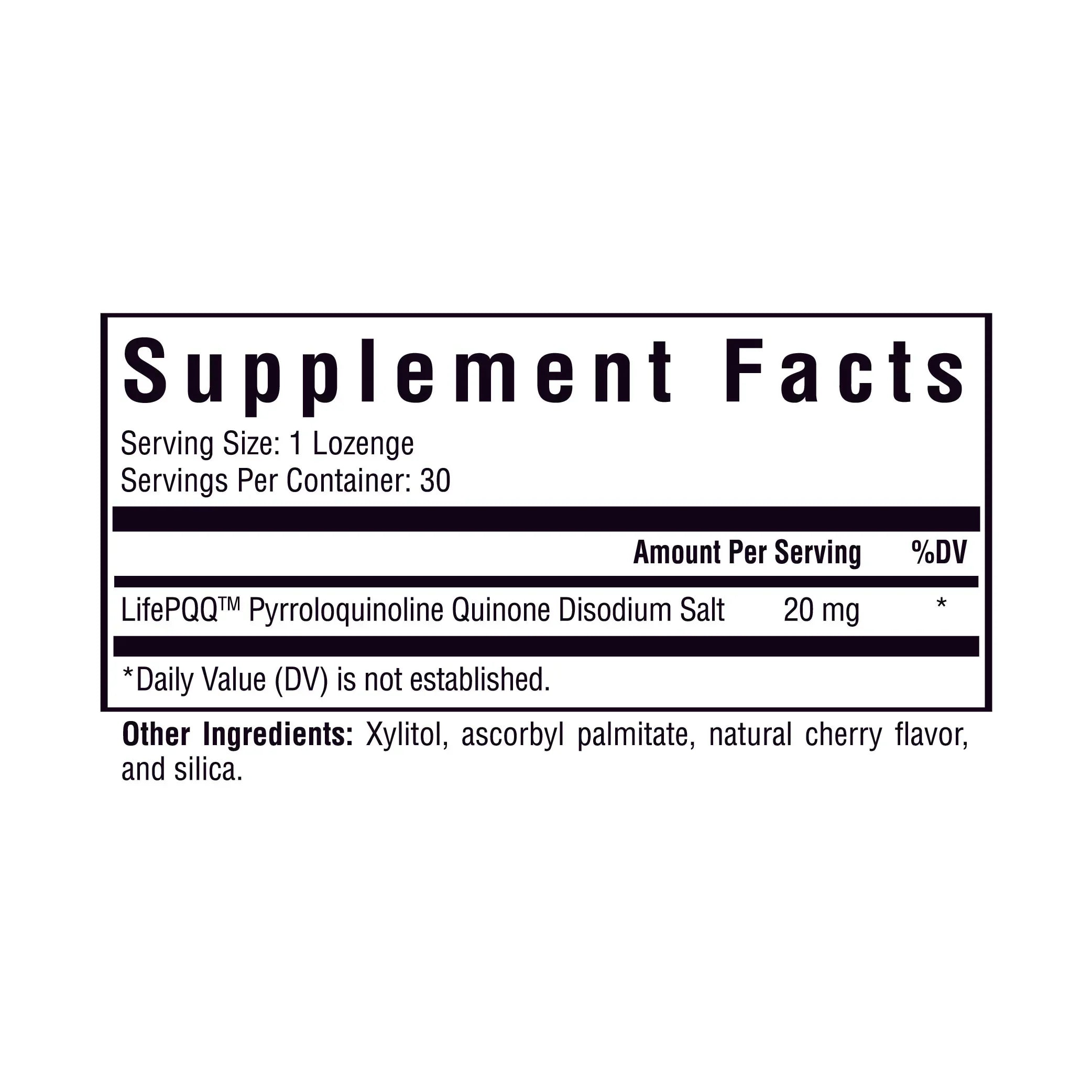 PQQ - 30 lozenges