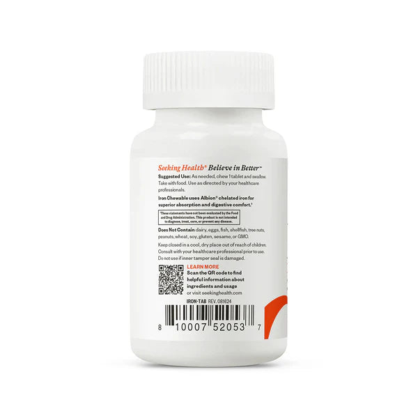 Iron - 60 Chewable Tablets
