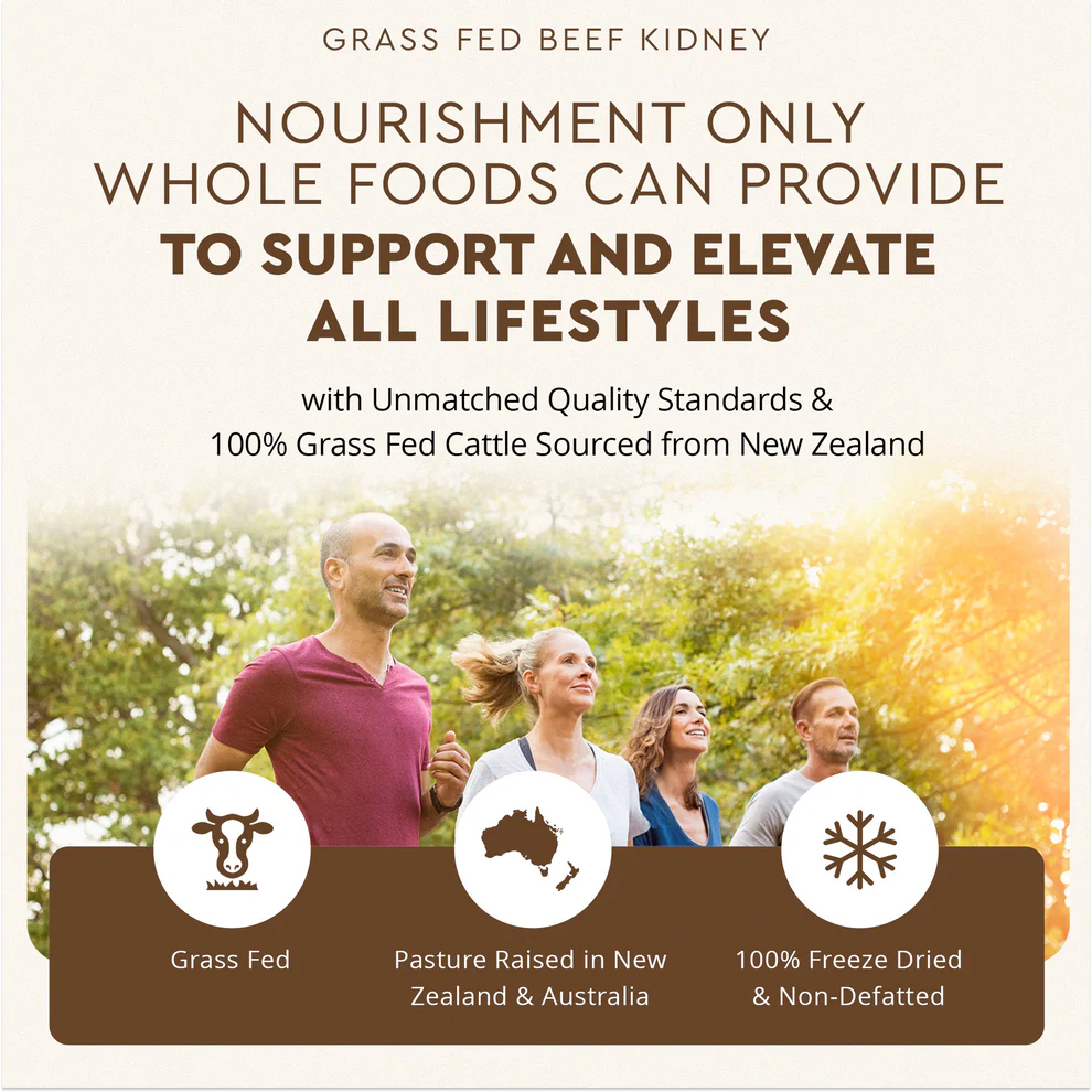Grass-Fed Bovine Kidney - 180 capsules