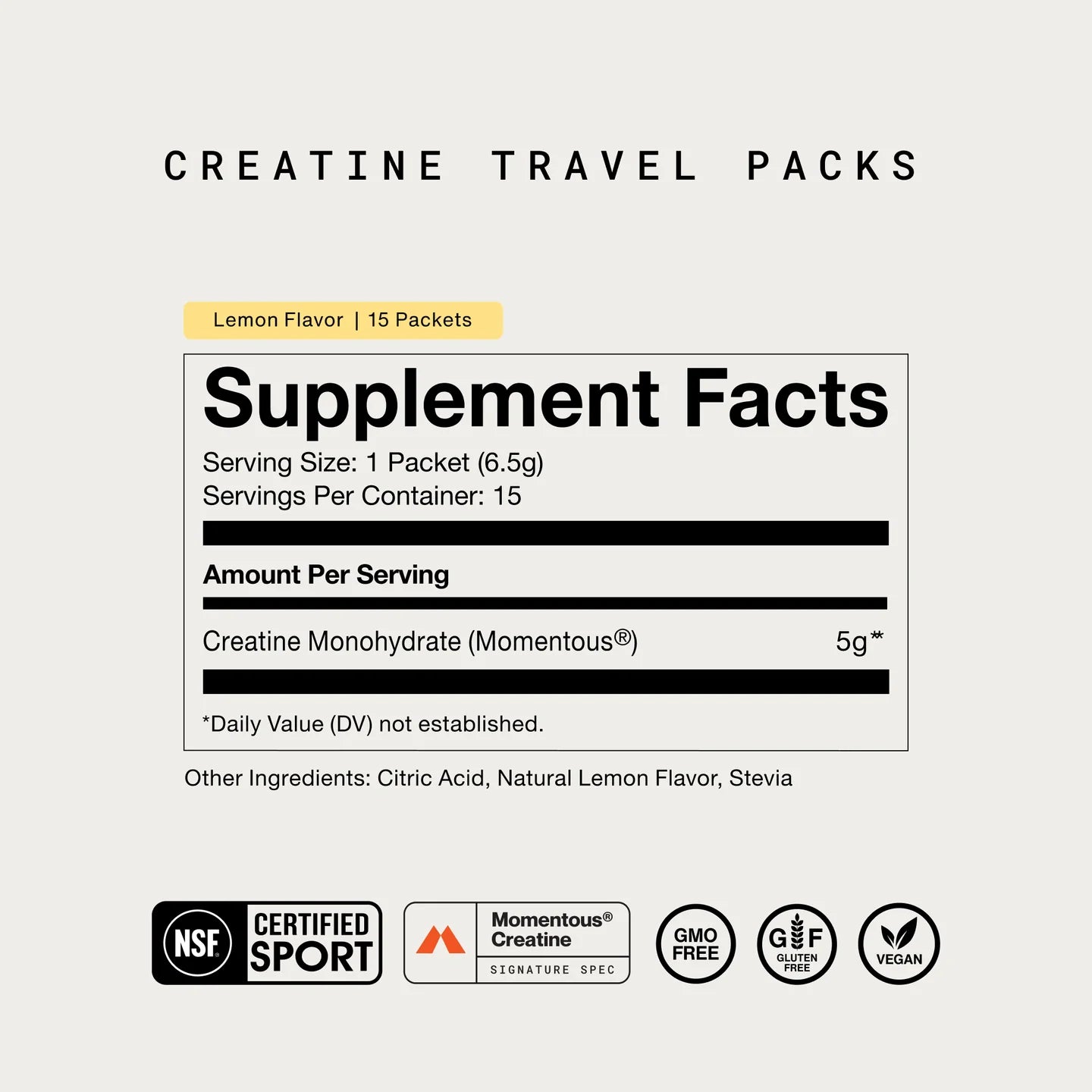 Creatine Travel Packs