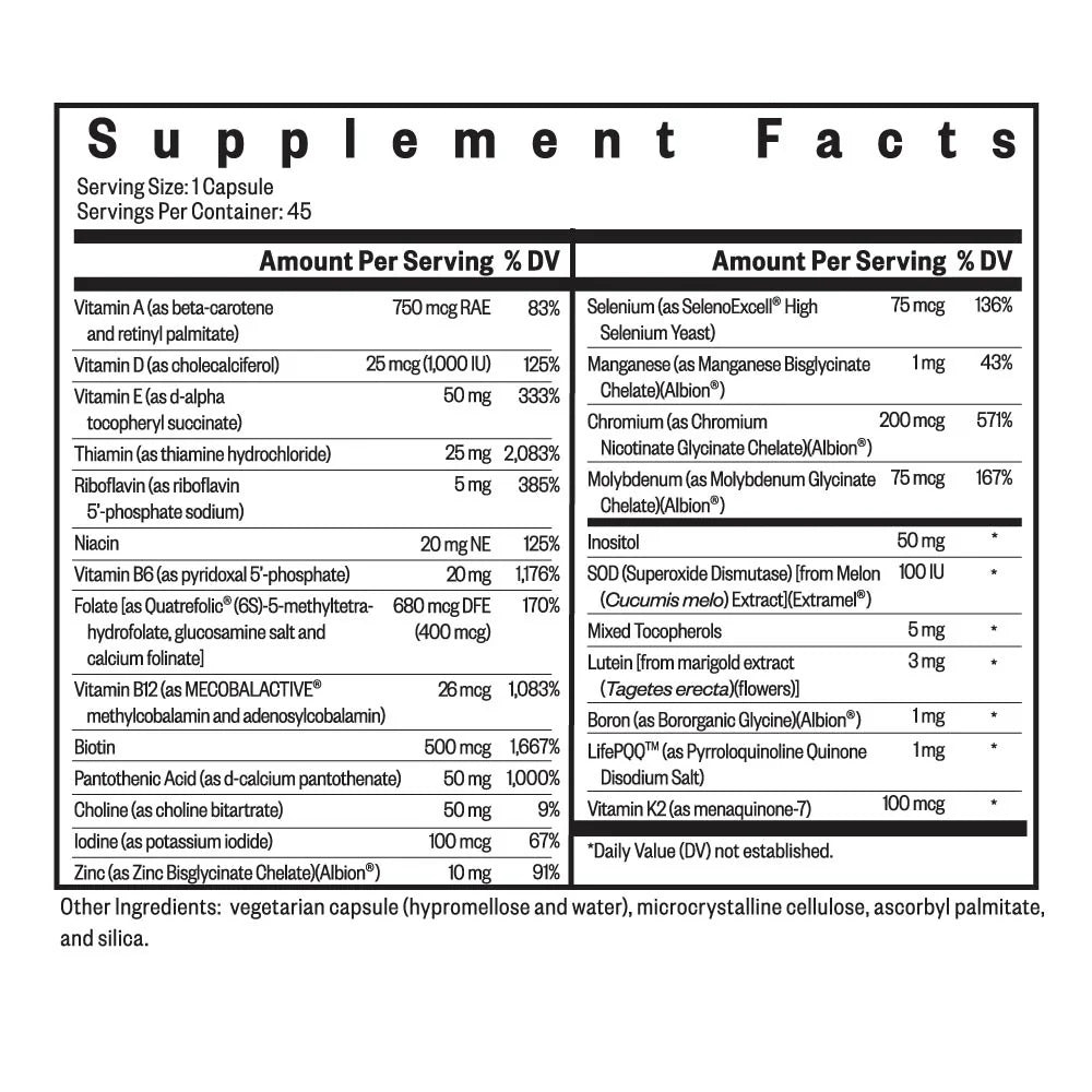 Multivitamin One - 45 capsules