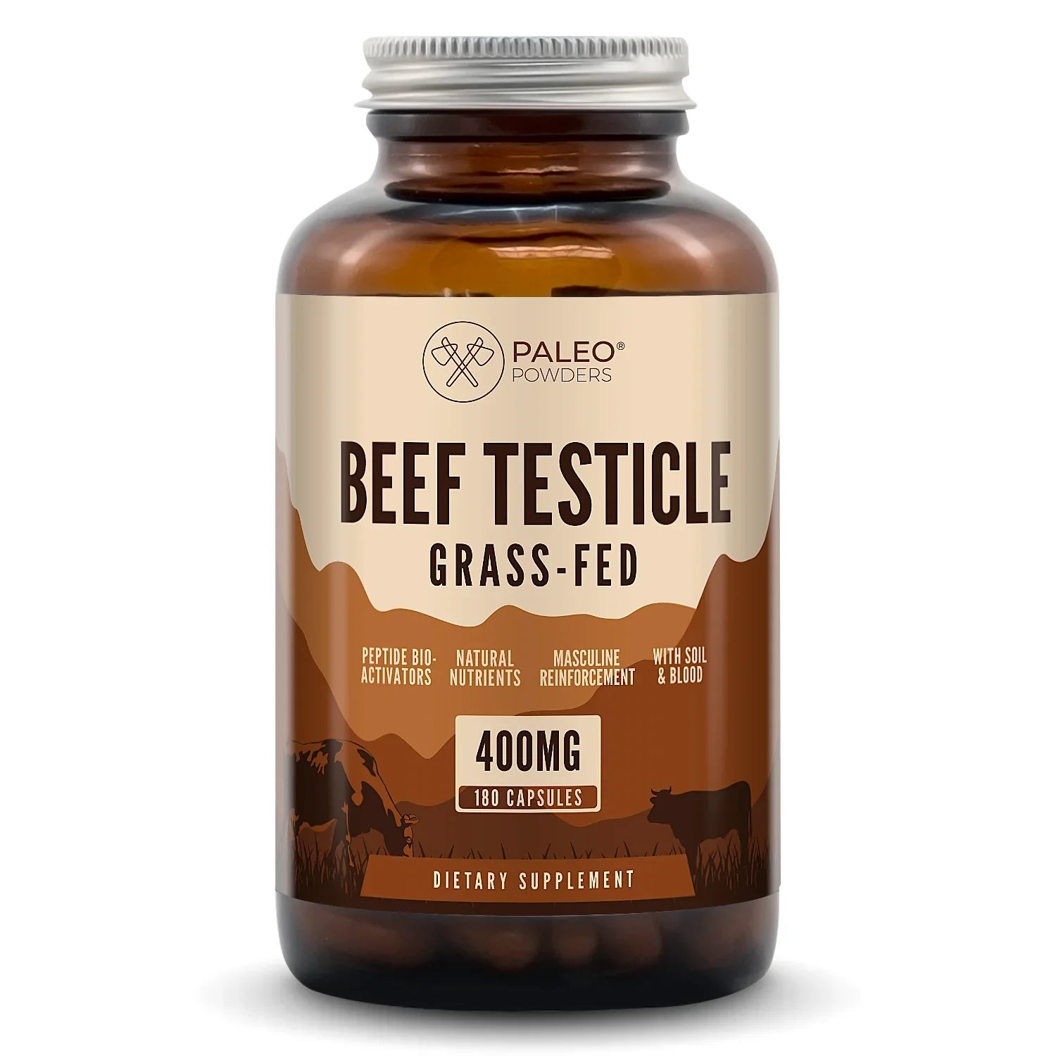 Beef Testicles - Grass Fed - 180 Capsules