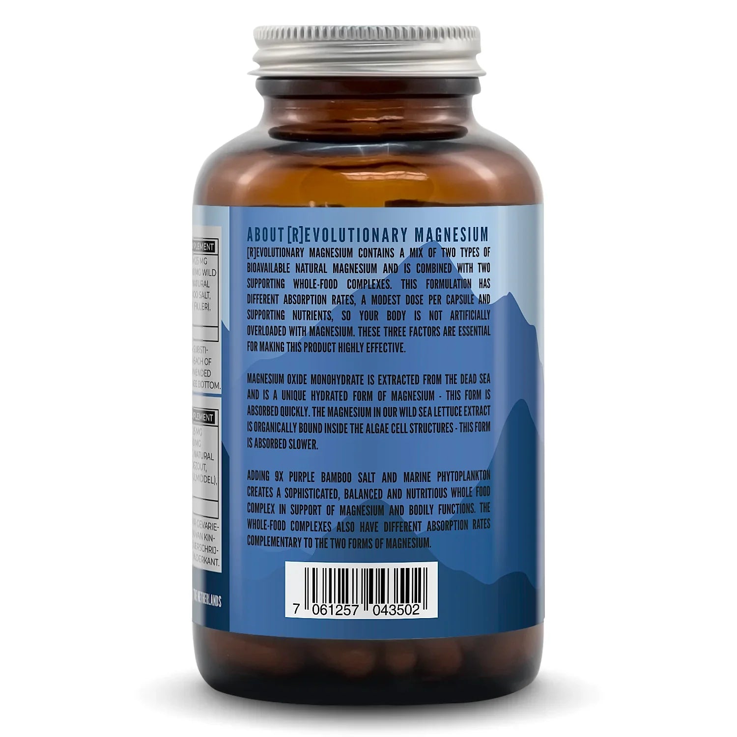 Magnesium - 100% Natural - 180 capsules