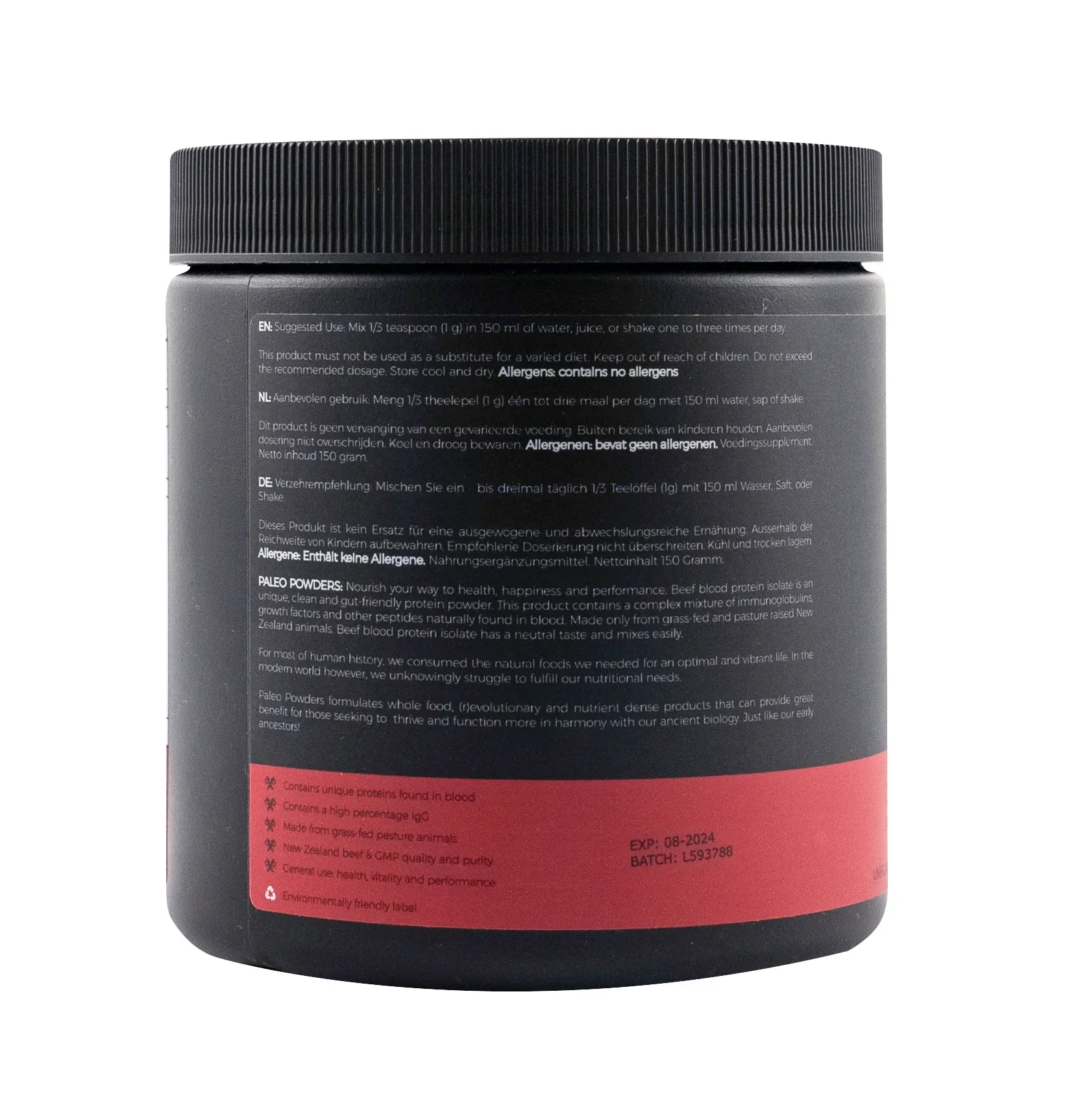 Beef Blood Protein Isolate - Grass-Fed - 150 gram