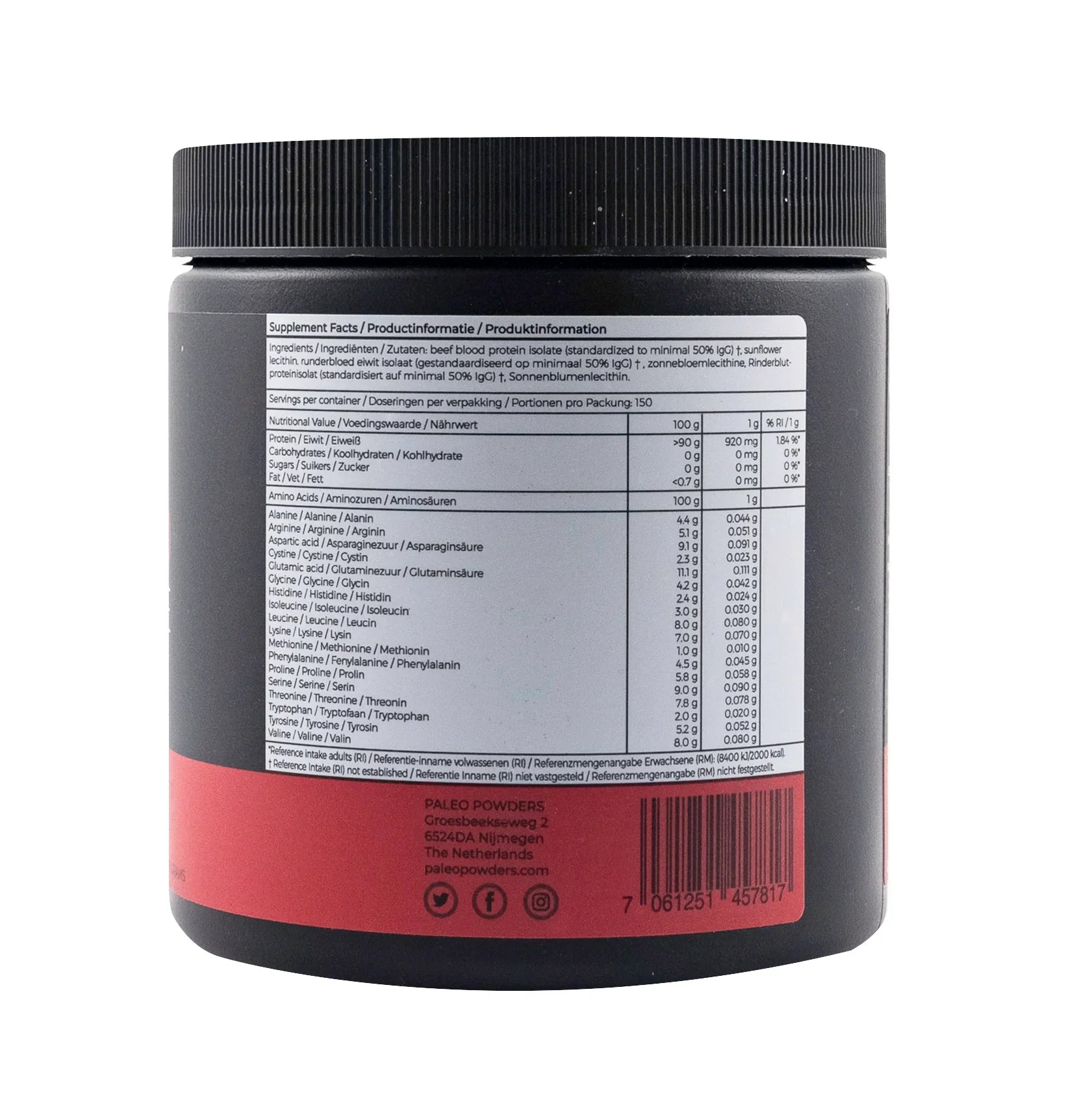 Beef Blood Protein Isolate - Grass-Fed - 150 gram