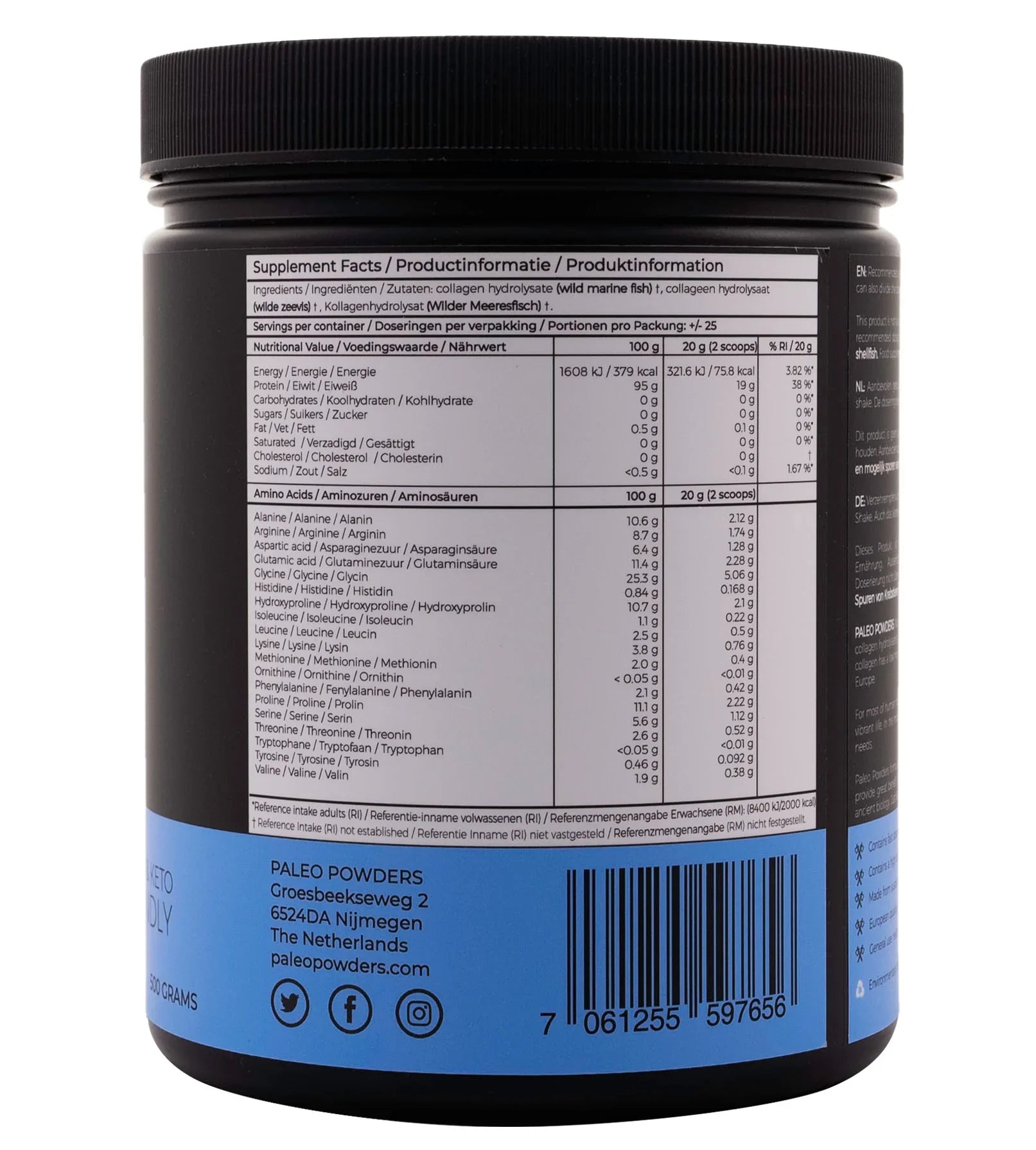 Collagen Hydrolysate - Wild Caught Fish - 500 grams