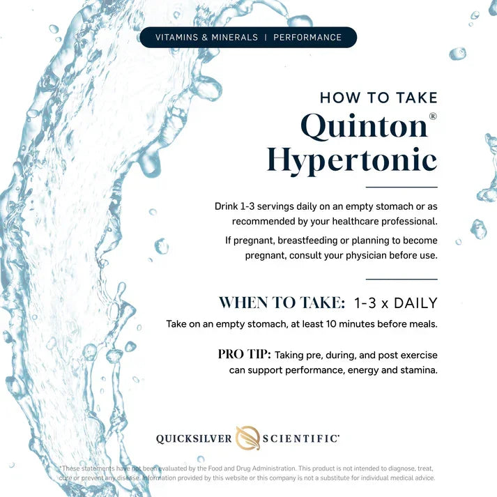 Quinton Hypertonic Water - Electrolyte Ampoules
