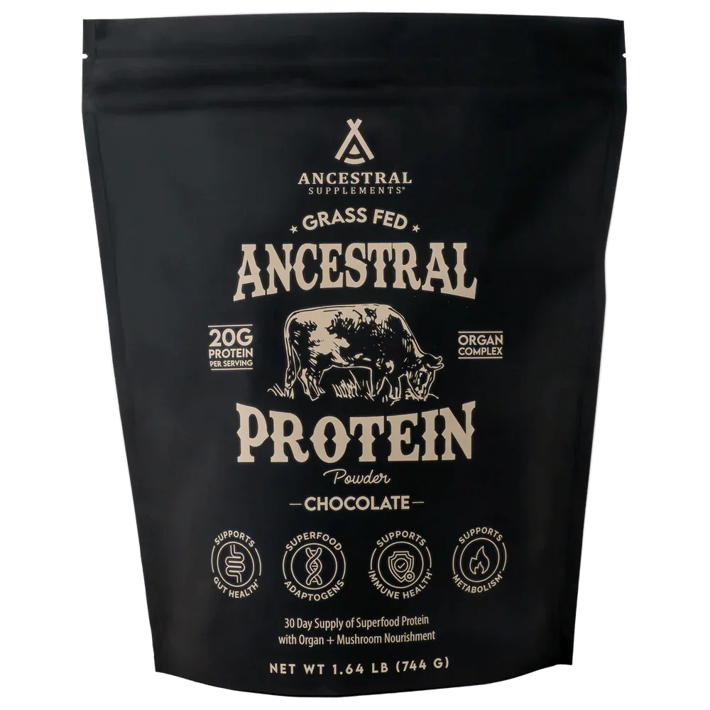 Ancestral Eiwitpoeder - Grasgevoerd & Choco- 744 gram - Ergomax