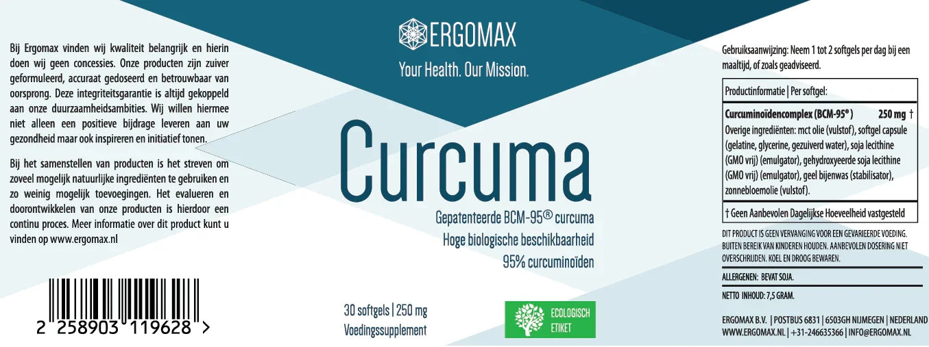 Curcuma - BCM-95® - Ergomax