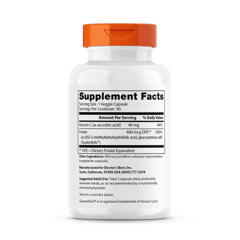 Doctor's Best - Fully Active Folate - Quatrefolic®