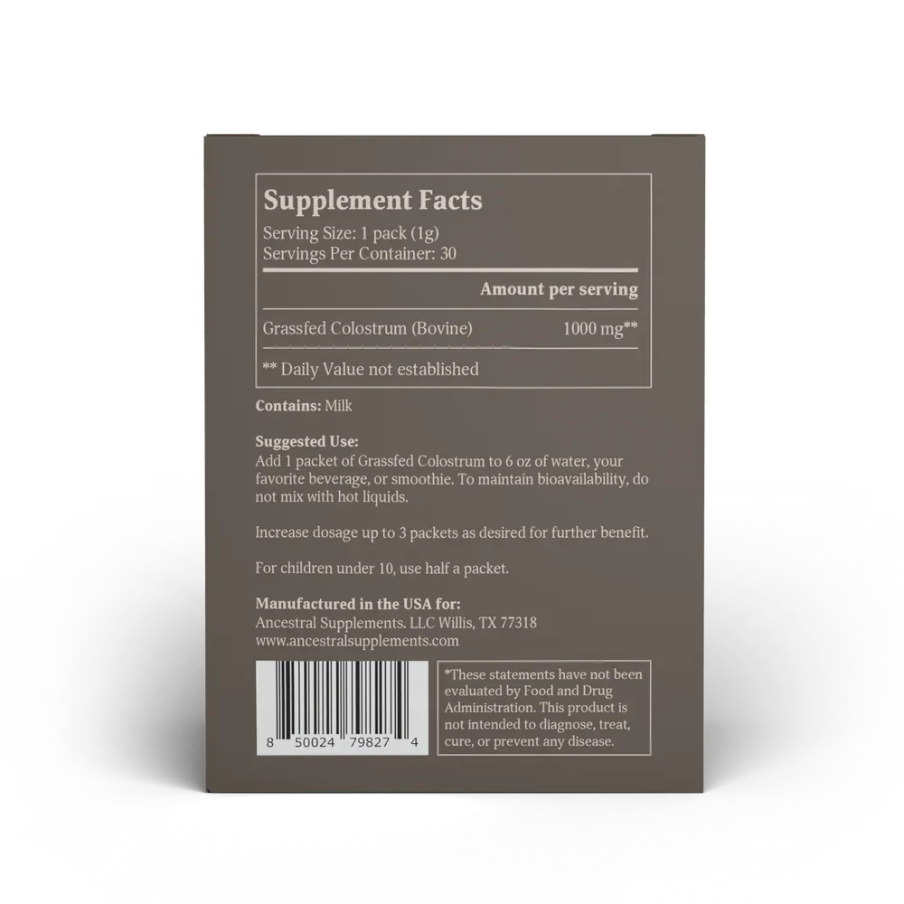 Grasgevoerde Runder Colostrum - 30 sticks - Ergomax