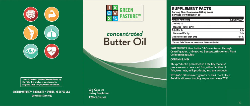 X-Factor Gold - High Vitamin Butter Oil - Capsules