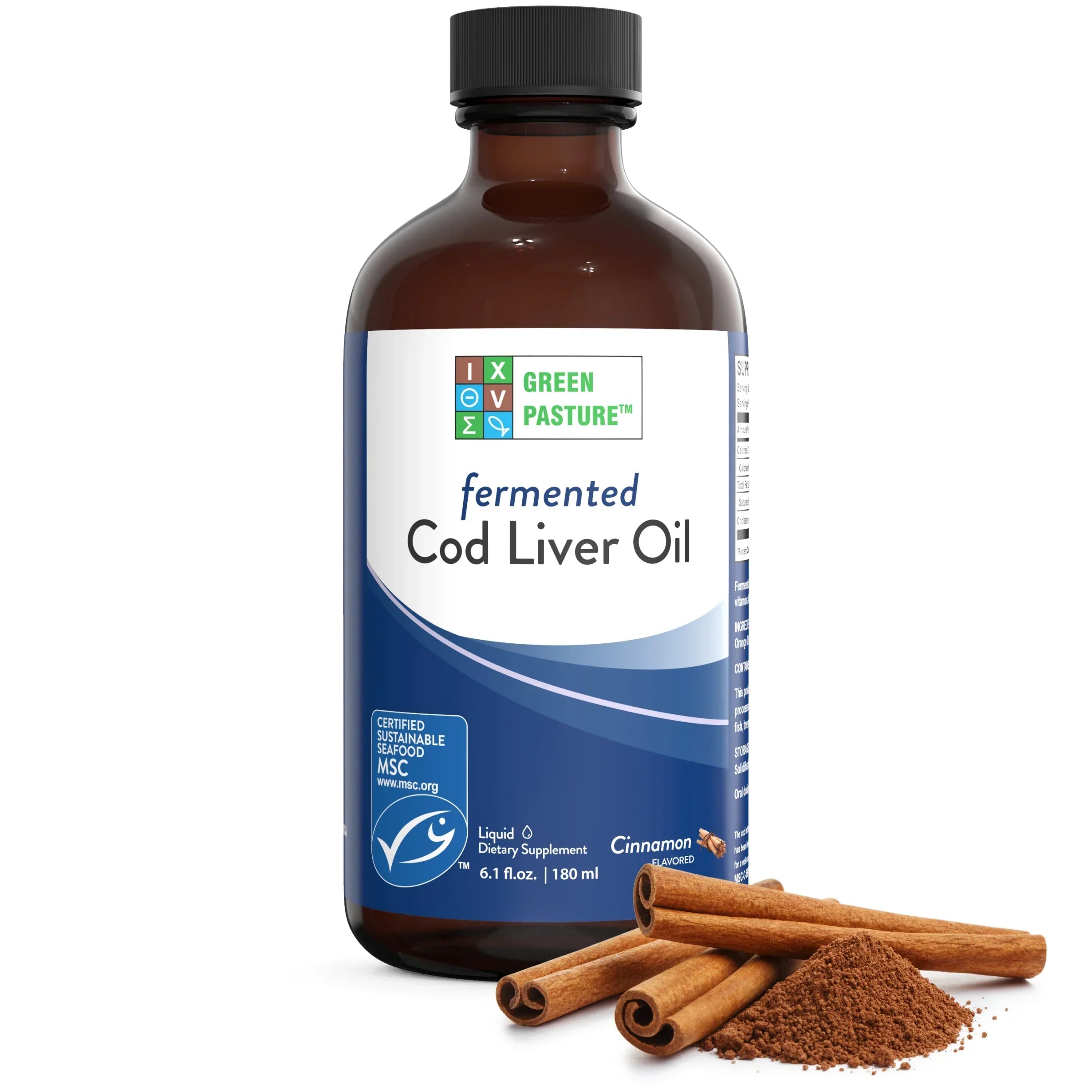 Liquid Fermented Cod Liver Oil - Cinnamon