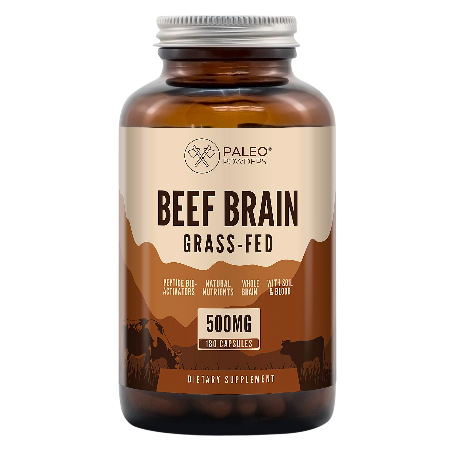 Beef Brains - Grass Fed - 180 Capsules