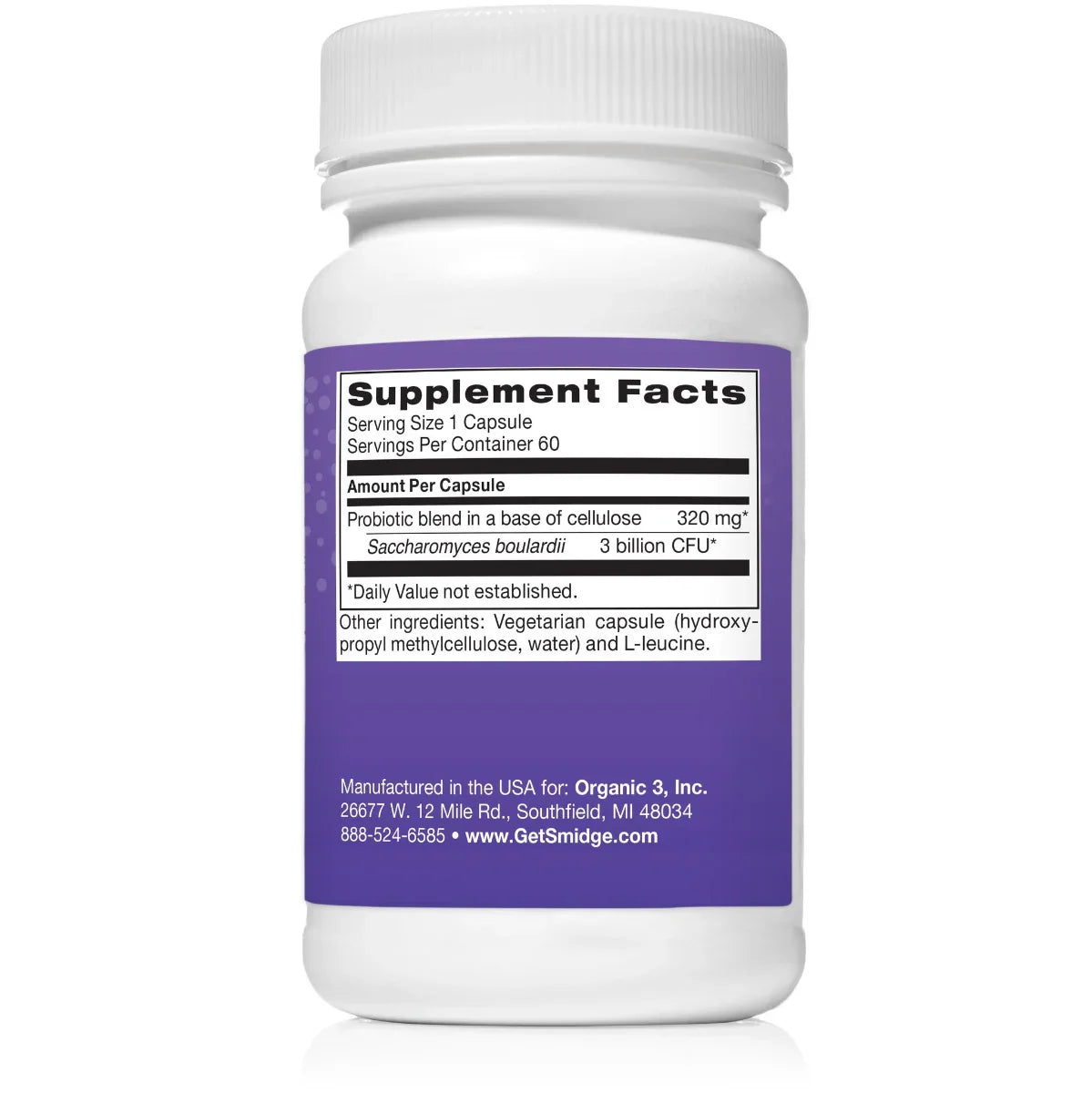 YeastBiotic™ - Probiotica Capsules - Smidge™ - Ergomax