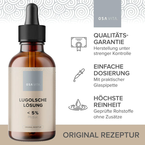 Lugol's Iodine 5% - Lugol Solution - 100 ml