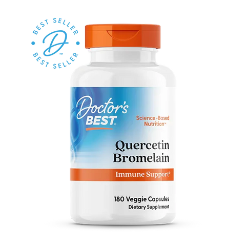 Quercetine met bromelaïne supplement in verpakking