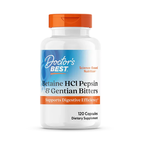 Betaine HCl met pepsine supplement in verpakking