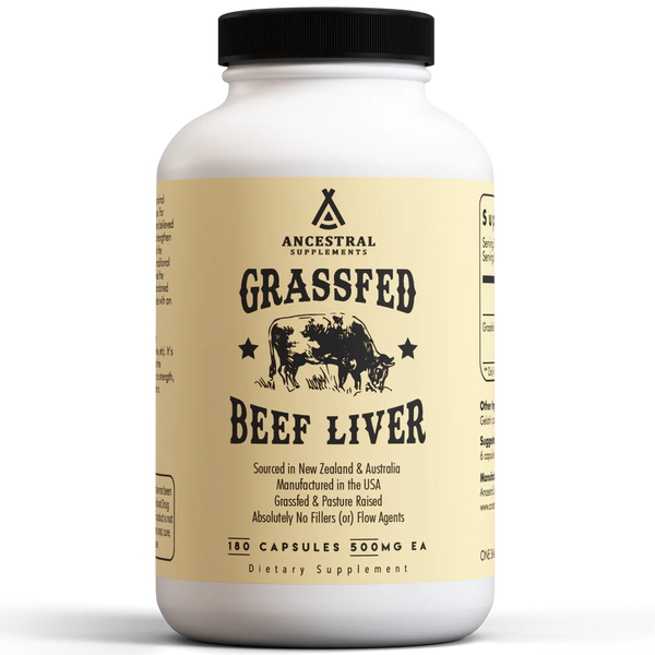 Grass-Fed Bovine Liver - 180 capsules
