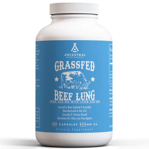 Grass-Fed Bovine Lung - 180 capsules