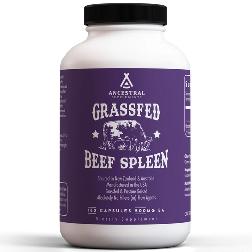 Grass-Fed Bovine Spleen - 180 capsules