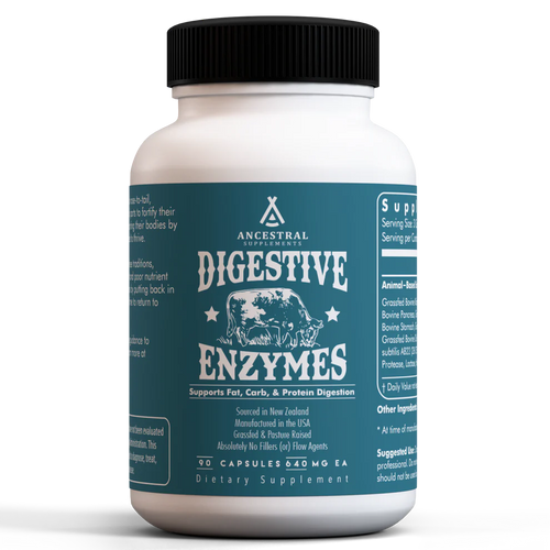 Digestive Enzymes - Grass Fed Organ Formula - 90 capsules