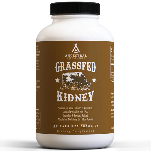 Grass-Fed Bovine Kidney - 180 capsules