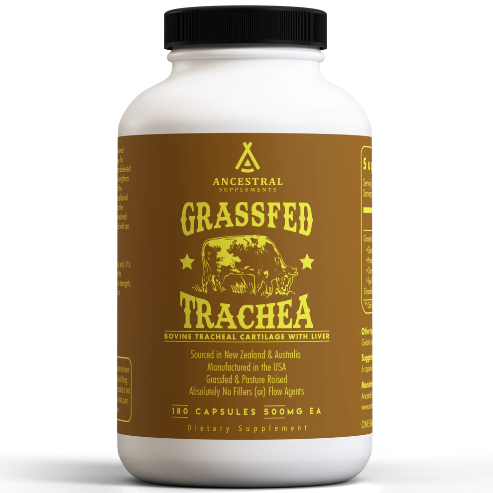 Grass-Fed Bovine Trachea - 180 capsules