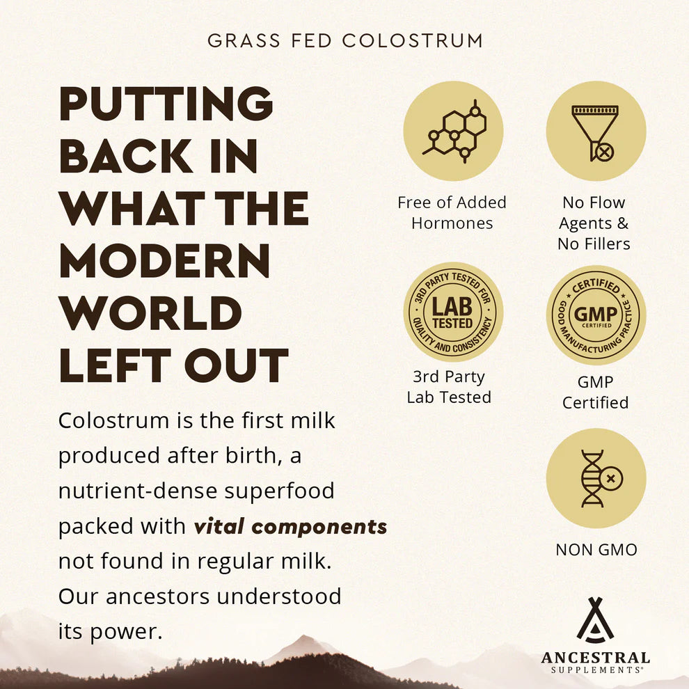 Grass-Fed Bovine Colostrum - 180 capsules