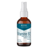 Vitamin B12 spray with methylcobalamin and adenosylcobalamin in its packaging