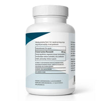 N Acetylcysteïne (NAC) capsules van Pharmazell met gebruiksaanwijzing en voedingsinformatie.