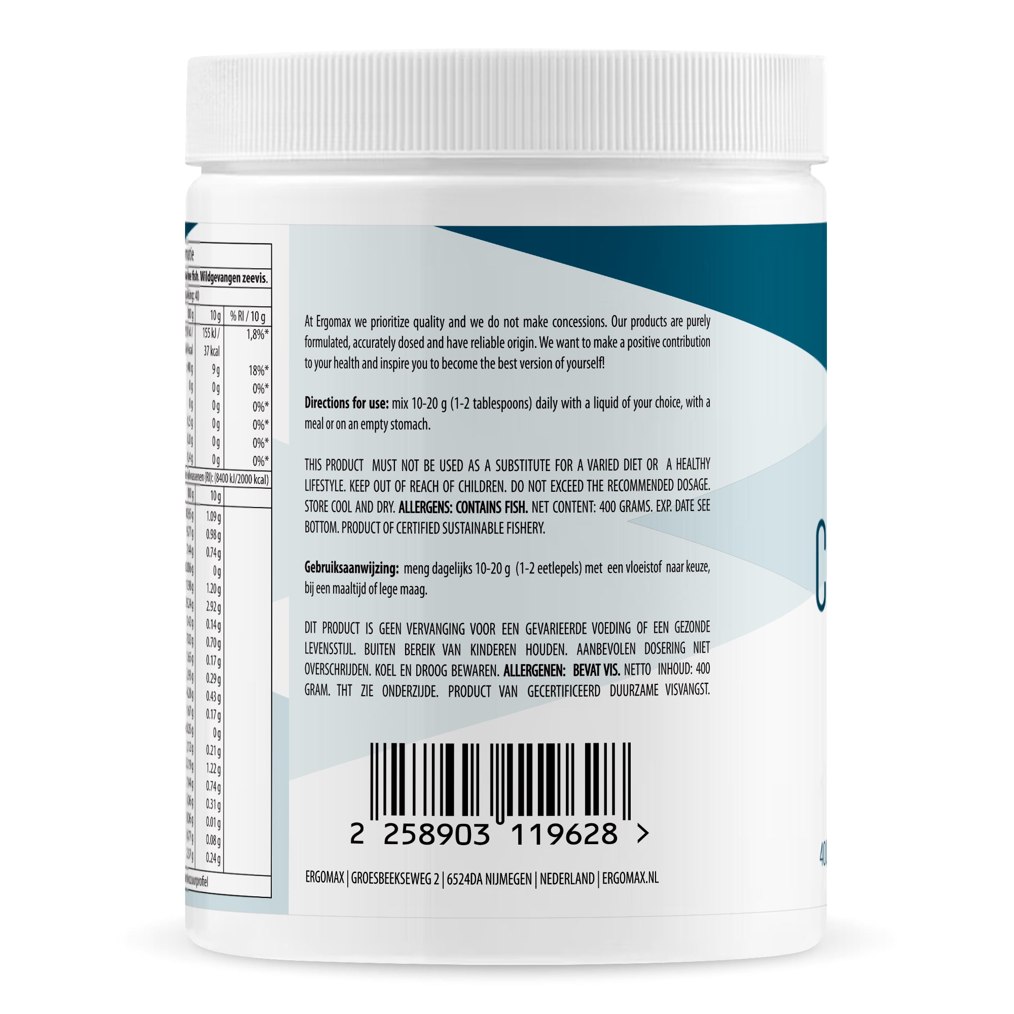 Gelatine - Collagen Hydrolysate from wild-caught Marine fish
