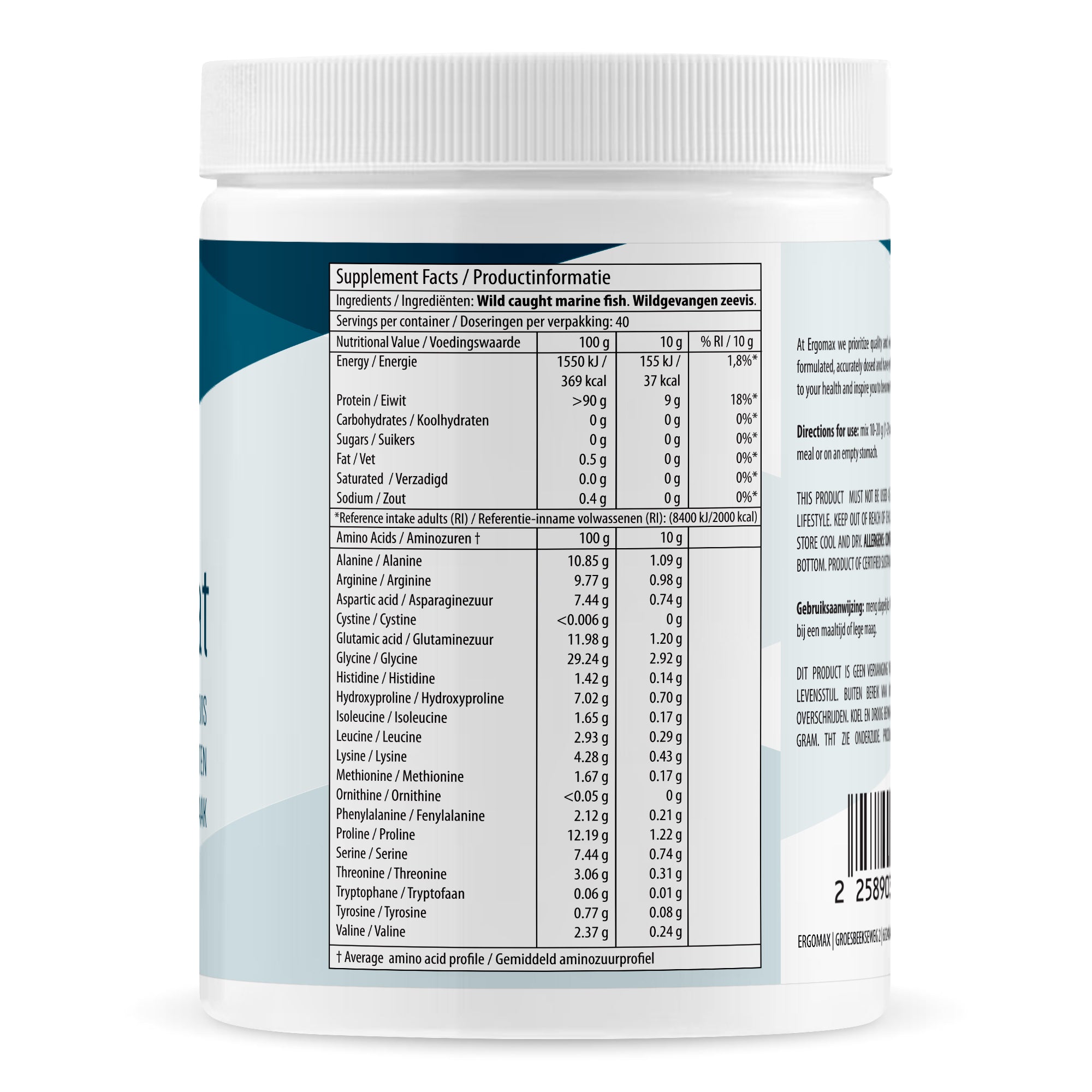 Gelatine - Collagen Hydrolysate from wild-caught Marine fish