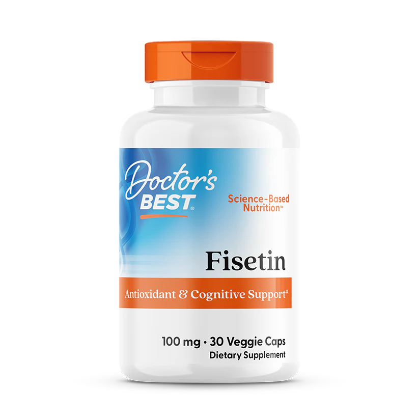 Fisetin from Doctor's Best, 100 mg in 30 veggie caps for antioxidants and cognitive support